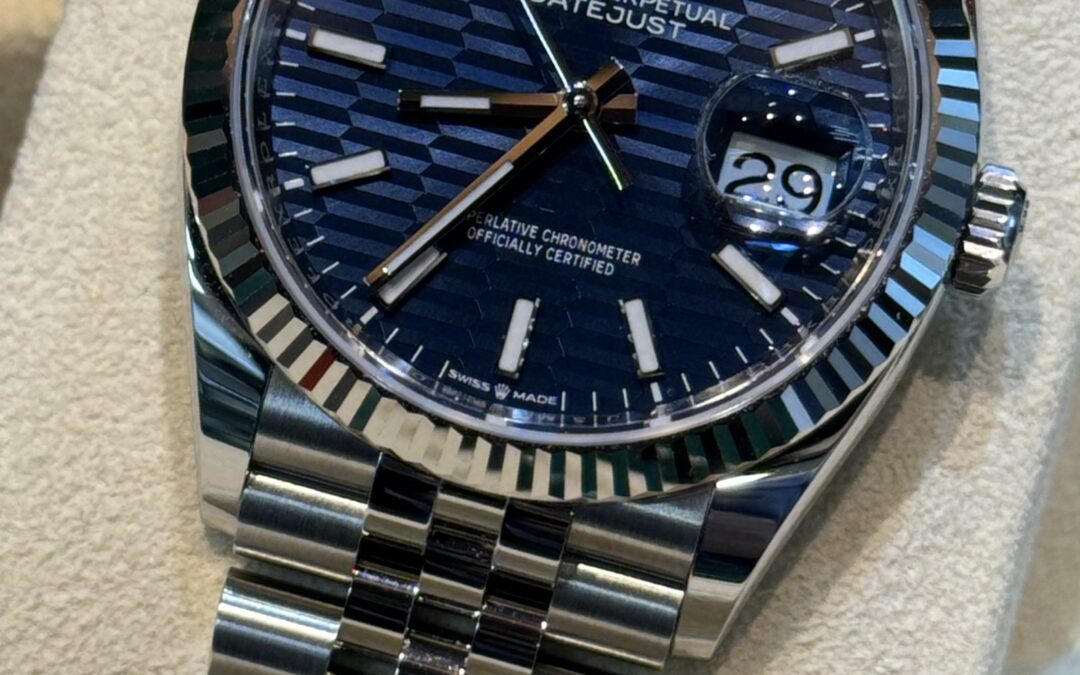 Rolex Datejust 126234 Blu Scanalato Jubilee Nuovo 2023 36mm – 11950€