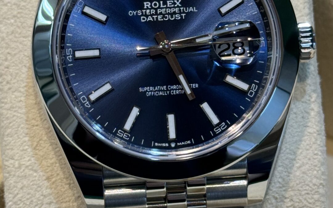 Rolex Datejust 126300 Blu Jubilee Nuovo 2024 41mm – 10650€