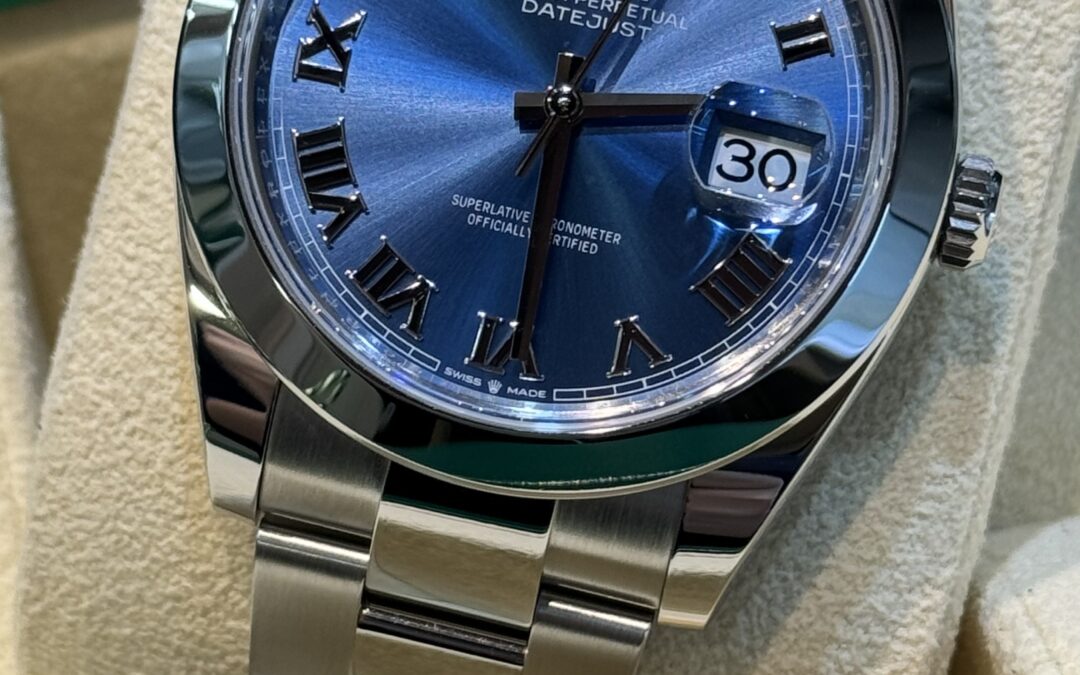 Rolex Datejust 126300 Azzurro Romani Oyster Nuovo 2024 41mm – 9450€