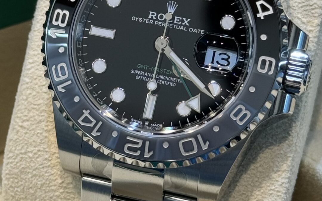 Rolex GMT Bruce Wayne 126710GRNR Oyster Nuovo 2024 80% Pellicole 40mm – 17750€